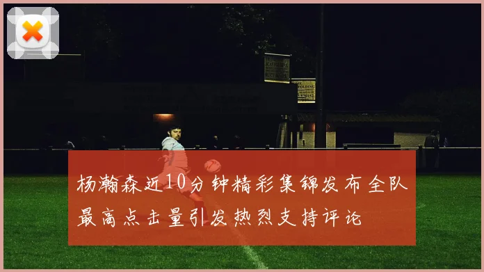 杨瀚森近10分钟精彩集锦发布全队最高点击量引发热烈支持评论